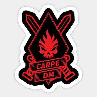 Carpe DM Skull Swords Sticker